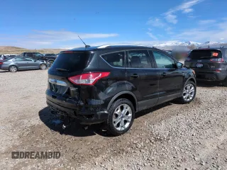 2014 Ford Escape Titanium with VIN 1FMCU9JX5EUC66899, listed as a Copart auction lot 48939795 with 125,814 mi miles and Salvage Title. Bid and sale history available at carsss.com. Image 3.