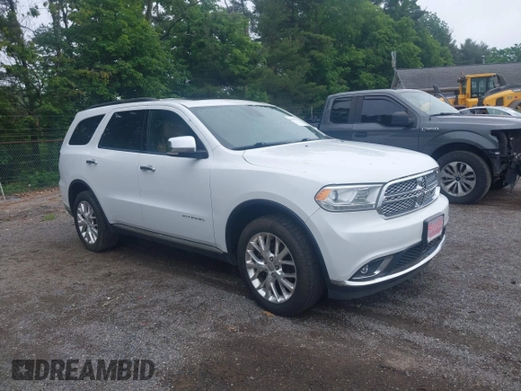 2015 Dodge Durango Citadel z VIN 1C4SDJET4FC688548, wystawiony jako IAAI lot #42448775 z przebiegiem 157 297 mil mil oraz . Historia ofert i sprzedaży dostępna na DreamBid. Obrazek 1.