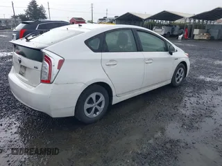 2012 Toyota Prius One with VIN JTDKN3DU5C5474199, listed as a IAAI auction lot 41988253 with 219,464 mi miles. Bid and sale history available at carsss.com. Image 4.