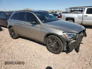 2020 Mercedes-Benz GLC with VIN W1N0G6EB3LF814730, listed as a Copart auction lot 72525244 with 46,978 mi miles and Salvage Title. Bid and sale history available at carsss.com. Image 4.