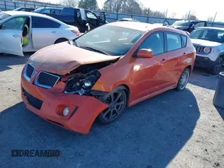 2010 Pontiac Vibe GT with VIN 5Y2SR6E02AZ417711, listed as a IAAI auction lot 41382077 with 196,895 mi miles. Bid and sale history available at carsss.com. Image 2.
