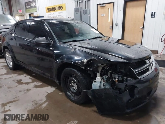 2012 Dodge Avenger SE with VIN 1C3CDZAB7CN115308, listed as a IAAI auction lot 41332696 with 84,006 mi miles and . Bid and sale history available at DreamBid. Image 1.