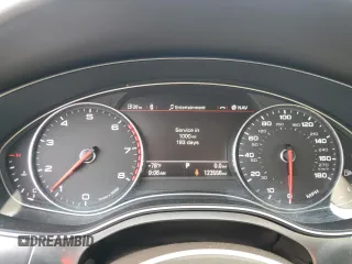 2013 Audi A6 Premium Plus with VIN WAUGFAFC8DN077189, listed as a Copart auction lot 64370265 with 123,556 mi miles and Salvage title. Bid and sale history available at DreamBid. Image 9.