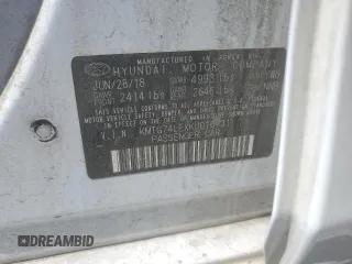 2019 Genesis G70 Advanced with VIN KMTG74LEXKU016731, listed as a Copart auction lot 52879505 with 122,465 mi miles and Salvage title. Bid and sale history available at DreamBid. Image 12.
