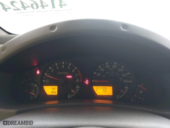 2005 Nissan Xterra S with VIN 5N1AN08W65C628712, listed as a IAAI auction lot 41464241 with 197,408 mi miles. Bid and sale history available at carsss.com. Image 7.