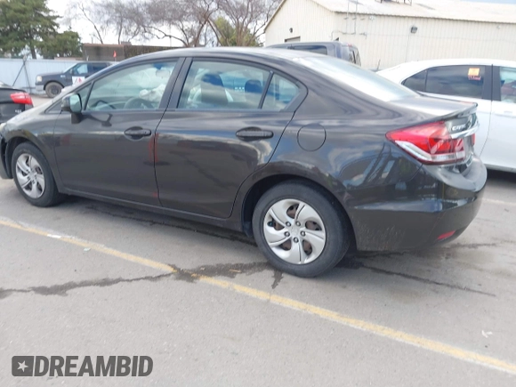 2013 Honda Civic LX with VIN 19XFB2F5XDE224067, listed as a IAAI auction lot 41735532 with 121,290 mi miles and . Bid and sale history available at DreamBid. Image 3.