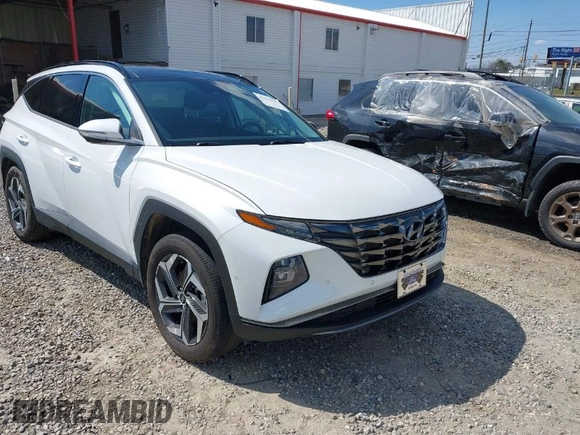 2022 Hyundai Tucson Limited with VIN 5NMJECAE6NH065136, listed as a IAAI auction lot 41854541 with 44,435 mi miles. Bid and sale history available at carsss.com. Image 1.