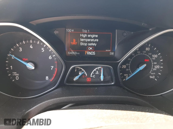 2015 Ford Focus SE z VIN 1FADP3F24FL314108, wystawiony jako Copart lot #57746805 z przebiegiem 64 659 mil mil oraz Szkoda całkowita • Salvage title. Historia ofert i sprzedaży dostępna na DreamBid. Obrazek 9.