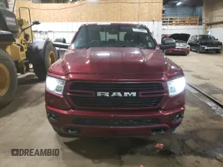 2021 Ram 1500 Big Horn with VIN 1C6SRFFTXMN804714, listed as a Copart auction lot 59614725 with 76,219 mi miles and Clean title. Bid and sale history available at DreamBid. Image 5.