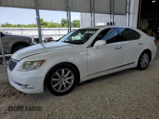 2009 Lexus LS 460 with VIN JTHBL46FX95087634, listed as a Copart auction lot 59036105 with 183,280 mi miles and Salvage title. Bid and sale history available at DreamBid. Image 1.