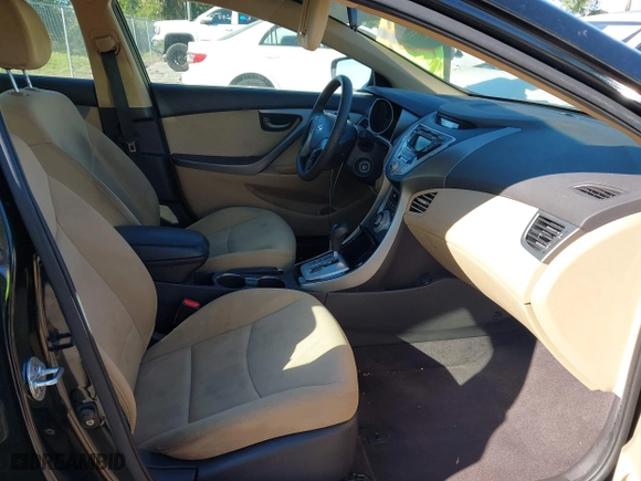 2011 Hyundai Elantra Ltd with VIN KMHDH4AE5BU143903, listed as a IAAI auction lot 41784556 with 182,009 mi miles. Bid and sale history available at carsss.com. Image 5.