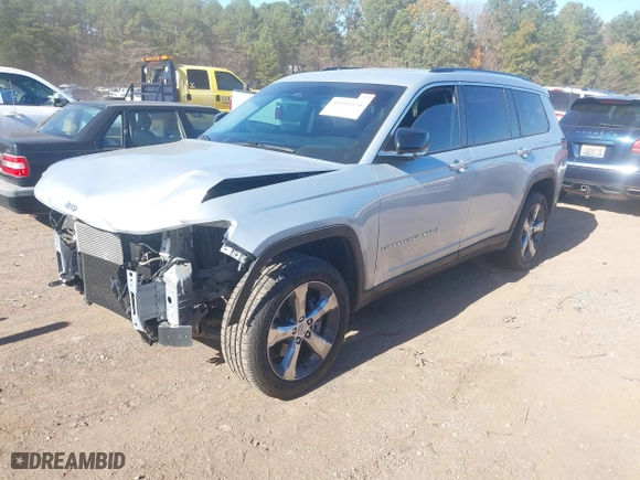 2022 Jeep Grand Cherokee L Limited with VIN 1C4RJJBG6N8521334, listed as a IAAI auction lot 40955579 with 62,383 mi miles. Bid and sale history available at carsss.com. Image 17.