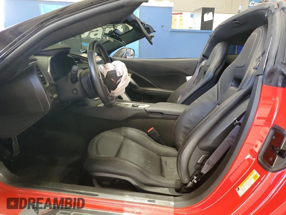 2016 Chevrolet Corvette Z06 1LZ with VIN 1G1YP2D67G5611240, listed as a Copart auction lot 68030904 with 0 mi miles and Salvage Title. Bid and sale history available at carsss.com. Image 7.
