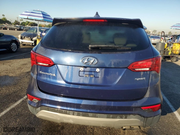 2017 Hyundai Santa Fe Sport 2.4L with VIN 5XYZT3LBXHG499070, listed as a Copart auction lot 77378034 with 131,761 mi miles and Clean Title. Bid and sale history available at carsss.com. Image 6.