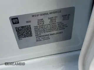 2022 Cadillac CT5 Premium Luxury z VIN 1G6DN5RK3N0129283, wystawiony jako Copart lot #52569955 z przebiegiem 20 160 mil mil oraz Szkoda całkowita • Salvage title. Historia ofert i sprzedaży dostępna na DreamBid. Obrazek 12.