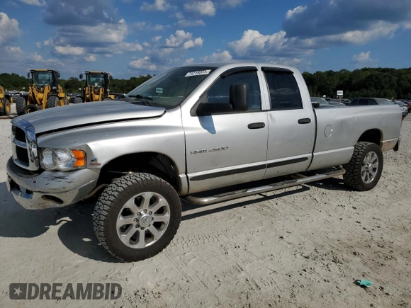 2005 Dodge Ram 2500 SLT with VIN 3D7KR28C35G740661, listed as a Copart auction lot 74216064 with 224,060 mi miles and Salvage Title. Bid and sale history available at carsss.com. Image 1.