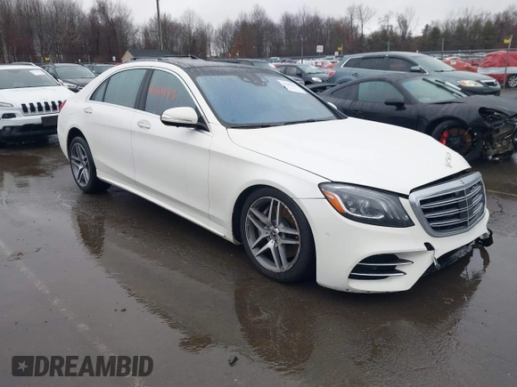 2019 Mercedes-Benz S 450 z VIN WDDUG6EB5KA466259, wystawiony jako IAAI lot #41187193 z przebiegiem Nie podano mil oraz . Historia ofert i sprzedaży dostępna na DreamBid. Obrazek 1.