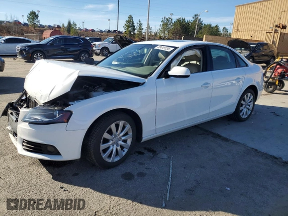 2010 Audi A4 2.0T Premium Plus with VIN WAUFFAFL8AN052381, listed as a Copart auction lot 88449195 with 0 mi miles and Salvage Title. Bid and sale history available at carsss.com. Image 1.