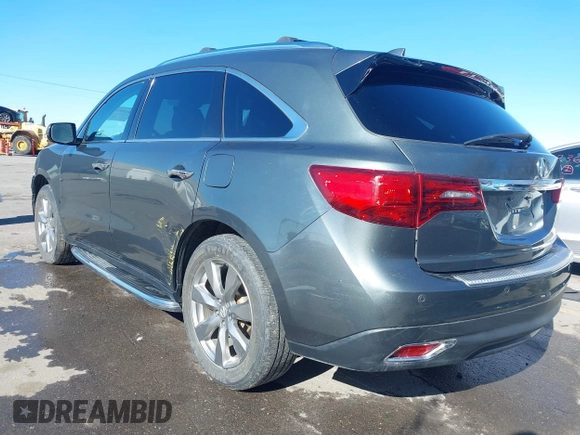 2016 Acura MDX w/Advance with VIN 5FRYD4H9XGB009333, listed as a IAAI auction lot 41799106 with 143,192 mi miles. Bid and sale history available at carsss.com. Image 3.