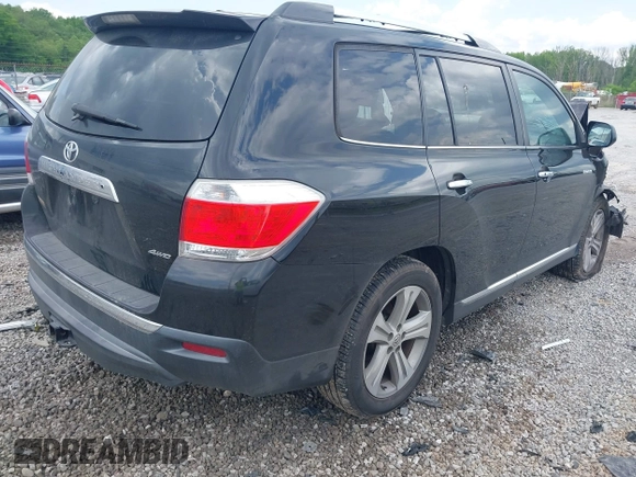 2012 Toyota Highlander Limited with VIN 5TDDK3EH4CS144826, listed as a IAAI auction lot 42151700 with 204,066 mi miles and . Bid and sale history available at DreamBid. Image 4.