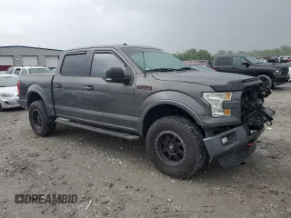2016 Ford F-150 XLT with VIN 1FTEW1EFXGKF18400, listed as a Copart auction lot 55776805 with 128,771 mi miles and Salvage title. Bid and sale history available at DreamBid. Image 4.