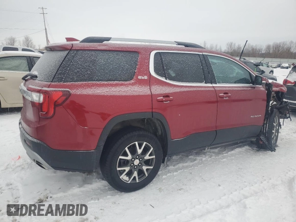 2021 GMC Acadia SLE with VIN 1GKKNKLS5MZ178785, listed as a Copart auction lot 45562355 with Not Provided miles and Non Repairable. Bid and sale history available at DreamBid. Image 3.