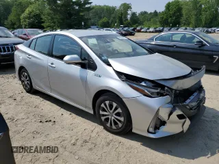 2022 Toyota Prius LE with VIN JTDKAMFP2N3210252, listed as a Copart auction lot 60030335 with 93,325 mi miles and Salvage title. Bid and sale history available at DreamBid. Image 4.