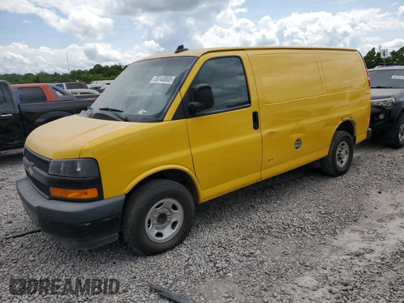 2020 Chevrolet Express Cargo with VIN 1GCWGAFP5L1159031, listed as a Copart auction lot 55140805 with 188,128 mi miles and Clean title. Bid and sale history available at DreamBid. Image 1.