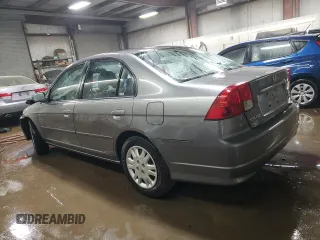 2005 Honda Civic LX with VIN 2HGES16585H511369, listed as a Copart auction lot 50573995 with 134,894 mi miles and Salvage Title. Bid and sale history available at DreamBid. Image 2.