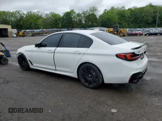 2019 BMW 5 Series 540i xDrive with VIN WBAJE7C58KWW37088, listed as a Copart auction lot 57759905 with 64,621 mi miles and Salvage title. Bid and sale history available at DreamBid. Image 2.