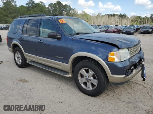 2005 Ford Explorer Eddie Bauer z VIN 1FMZU64K25UA68211, wystawiony jako Copart lot #51275025 z przebiegiem 220 353 mil mil oraz Szkoda całkowita • Salvage title. Historia ofert i sprzedaży dostępna na DreamBid. Obrazek 4.