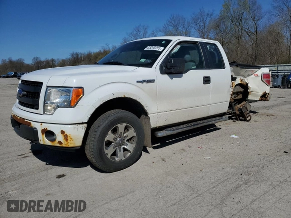 2013 Ford F-150 XL with VIN 1FTFX1EF6DFA23830, listed as a Copart auction lot 53295205 with 139,315 mi miles and Salvage Title. Bid and sale history available at carsss.com. Image 1.