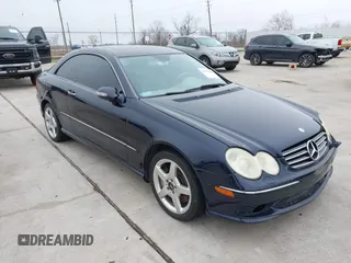 2005 Mercedes-Benz CLK 500 with VIN WDBTJ75J05F145370, listed as a IAAI auction lot 41531094 with 107,162 mi miles and . Bid and sale history available at DreamBid. Image 1.