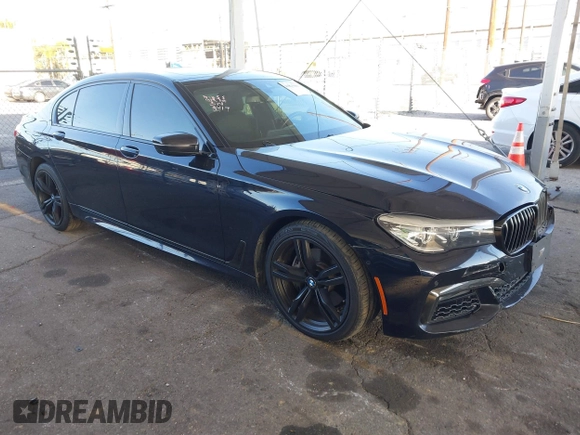 2019 BMW 7 Series 740i with VIN WBA7E2C58KB218419, listed as a IAAI auction lot 41831080 with 97,752 mi miles and . Bid and sale history available at DreamBid. Image 1.