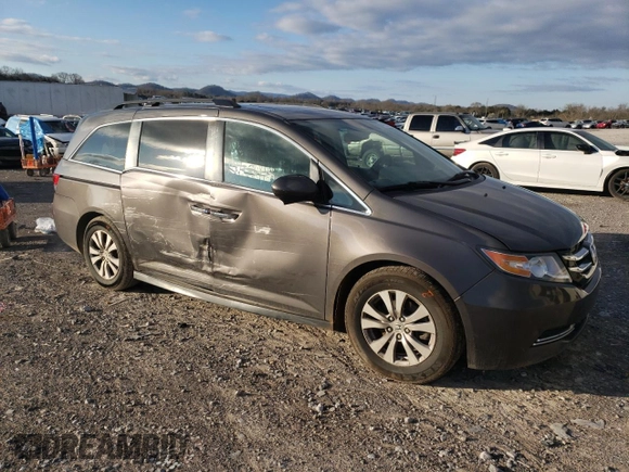 2016 Honda Odyssey EX-L with VIN 5FNRL5H66GB165356, listed as a Copart auction lot 49228225 with 124,982 mi miles and Salvage Title. Bid and sale history available at carsss.com. Image 4.