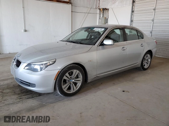 2009 BMW 5 Series 528i with VIN WBANU53569C119324, listed as a Copart auction lot 50292185 with 61,506 mi miles and Salvage Title. Bid and sale history available at carsss.com. Image 1.