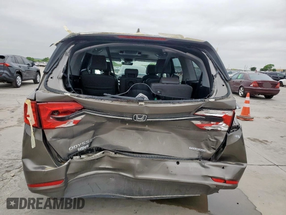 2022 Honda Odyssey Touring with VIN 5FNRL6H80NB021824, listed as a Copart auction lot 50521415 with 37,124 mi miles and Salvage Title. Bid and sale history available at DreamBid. Image 6.