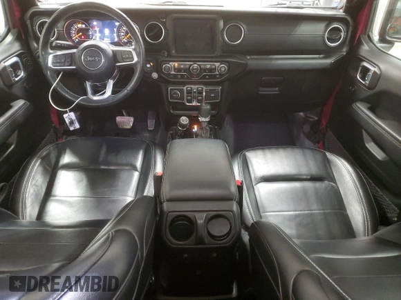 2022 Jeep Wrangler Unlimited Sahara with VIN 1C4HJXEN9NW120171, listed as a Copart auction lot 47029585 with 25,085 mi miles and Salvage Title. Bid and sale history available at DreamBid. Image 8.