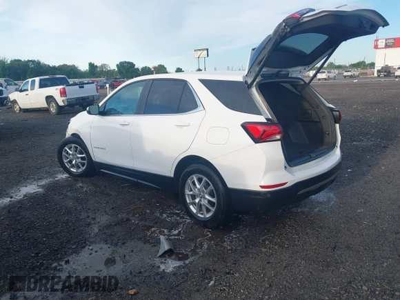 2022 Chevrolet Equinox LT with VIN 3GNAXKEV8NL259157, listed as a IAAI auction lot 42066917 with 38,206 mi miles and . Bid and sale history available at DreamBid. Image 3.