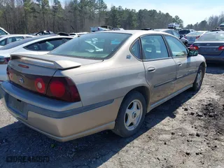 2001 Chevrolet Impala LS with VIN 2G1WH55K119294518, listed as a IAAI auction lot 41643751 with 285,948 mi miles. Bid and sale history available at carsss.com. Image 4.
