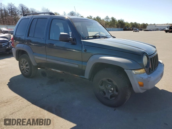 2005 Jeep Liberty Sport with VIN 1J4GL48K15W536179, listed as a Copart auction lot 53528515 with 132,464 mi miles and Salvage Title. Bid and sale history available at carsss.com. Image 4.