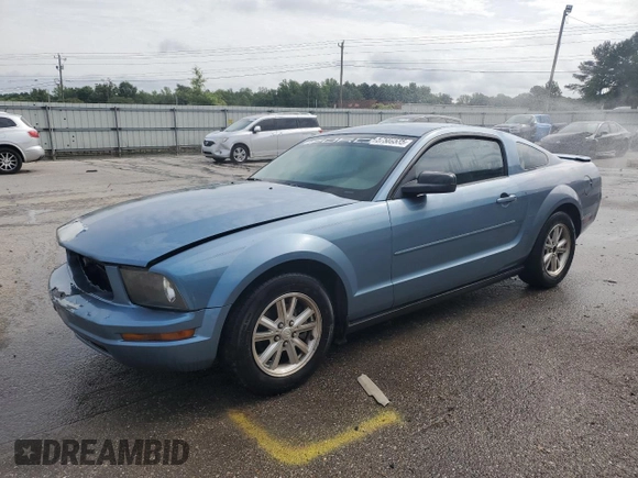 2007 Ford Mustang Deluxe with VIN 1ZVFT80N475294220, listed as a Copart auction lot 57589535 with 233,160 mi miles and Salvage title. Bid and sale history available at DreamBid. Image 1.