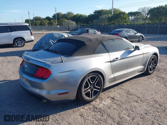 2020 Ford Mustang EcoBoost with VIN 1FATP8UH2L5112755, listed as a IAAI auction lot 41850462 with 93,214 mi miles. Bid and sale history available at carsss.com. Image 4.
