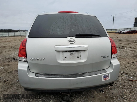 2008 Nissan Quest S z VIN 5N1BV28U58N120030, wystawiony jako Copart lot #44403825 z przebiegiem 225 303 mil mil oraz Szkoda całkowita • Salvage title. Historia ofert i sprzedaży dostępna na DreamBid. Obrazek 6.