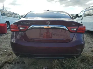 2017 Nissan Maxima SR with VIN 1N4AA6AP9HC378169, listed as a Copart auction lot 85155424 with Not provided miles and Salvage title. Bid and sale history available at DreamBid. Image 6.