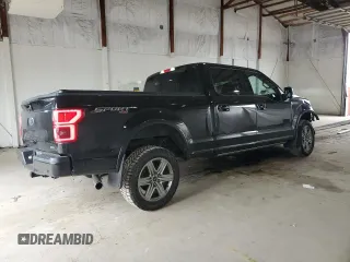 2018 Ford F-150 XL with VIN 1FTFW1EG1JFC18807, listed as a Copart auction lot 60664725 with 129,841 mi miles and Salvage title. Bid and sale history available at DreamBid. Image 3.