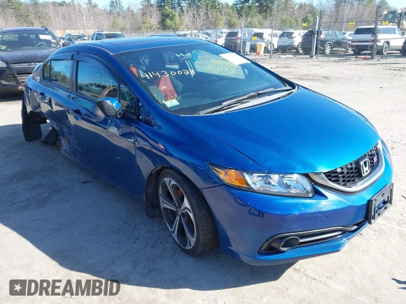 2014 Honda Civic Si with VIN 2HGFB6E55EH700855, listed as a IAAI auction lot 41974580 with 125,270 mi miles and . Bid and sale history available at DreamBid. Image 1.