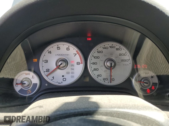 2002 Acura RSX Auto with VIN JH4DC54832C808526, listed as a Copart auction lot 54863135 with 376,120 mi miles and Clean Title. Bid and sale history available at carsss.com. Image 9.