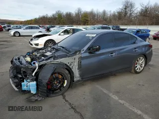 2019 Infiniti Q50 Red Sport 400 с VIN JN1FV7AR1KM830227, выставлен на аукционе Copart как лот 85693854 с пробегом Не указан миль и Списание • Salvage title. История ставок и продаж доступна на DreamBid. Изображение 1.