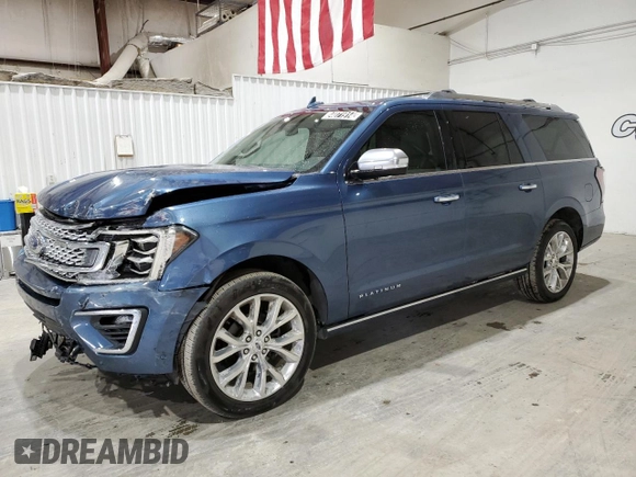 2019 Ford Expedition Max Platinum with VIN 1FMJK1LT6KEA89777, listed as a Copart auction lot 84071914 with 84,130 mi miles and Clean title. Bid and sale history available at DreamBid. Image 1.